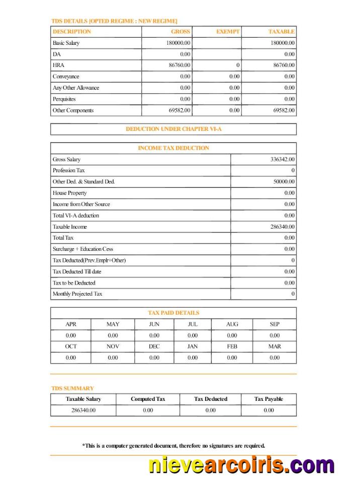 Aerial Telecom Solutions payslip 2
